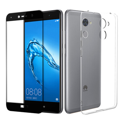 

[Kit] ESCASE мембрана оболочки пользуется 7PLUS телефона оболочкой Huawei / Huawei 7Plus наслаждаться полноэкранным черным Huawei стального фильма всего пакета DROP сабо / прозрачным покрытие