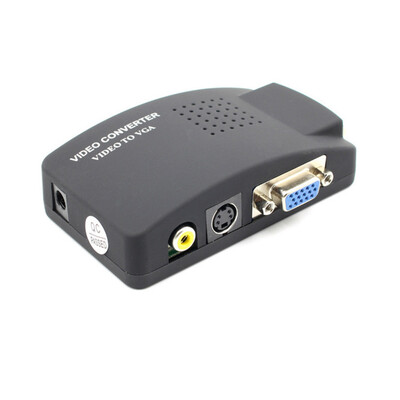 

TCYT PC Laptop Composite Video TV VGAS-videoComposite RCA AV to VGA Media Converter