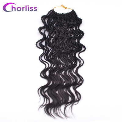 

Chorliss14 inch Curly Senegalese Twist Crochet Braids 35 Roots Synthetic Braiding Hair Extension Low Temperature Fiber