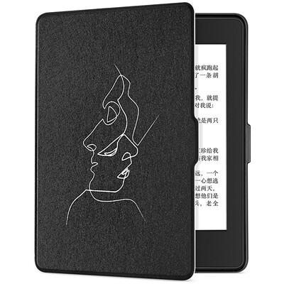 

Pottery fit Kindle 958 version of the protective cover shell Kindle Paperwhite 12 generation of electronic paper books sleep leather black lines