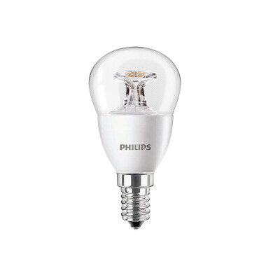 

Philips (PHILIPS) Светодиодная лампа малого шарика пузырька 5W E14 маленький винт рот 2700K теплый белый желтый прозрачный один цвет поддержки теплый свет