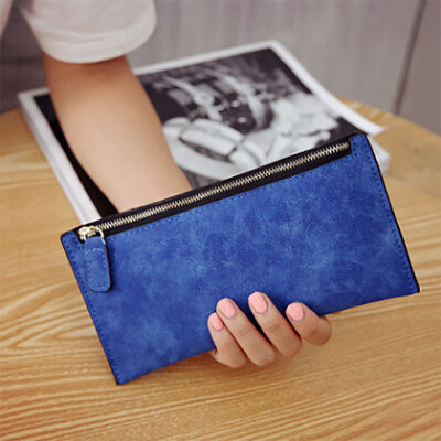 

2017 Korean version of the new ladies holding a wallet card packs matte leather wallet wallet fashion wallet