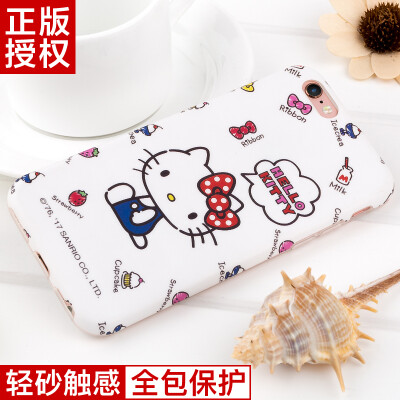 

Hello Kitty Apple, 6 / 6с Плюс телефон оболочки iPhone6 ​​/ 6с Плюс все включено защитный рукав мультфильма силиконовой мягкой оболочки Выдерживает падение 5,5 дюйма невинность Hello Kitty