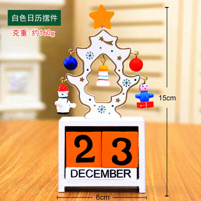 

3 Colors Christmas Tree Woody Decoration Calendar Decoration Accessories Gifts Woody Material Cute Toys Star Festival Party Decora