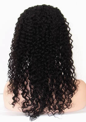 

QDKZJ Kinky Curl Full Lace Human Hair Wigs For Black Women Pre Plucked Honey Queen Brazilian Remy Hair Bleached Knots