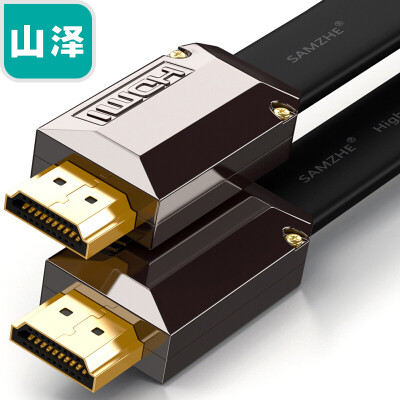 

Yamazawa SAMZHE GH-30 ultra-thin flat luxury gold-plated version 20 HDMI digital HD line 3 meters support ultra-clear 2k4k resolution 3D function