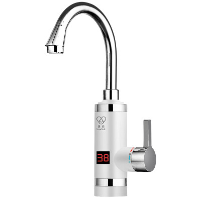 

Love LoveLink electric faucet intelligent digital display big bend under the water hot&cold dual-use kitchen treasure speed hot instant electric water heater S3X3 snow mountain white