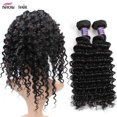 

Brazilian Deep Wave With360 Closure 7a Brazilian Virgin Hair 2 Bundles With Closure Brazilian Deep Curly Virgin Hair With Closure