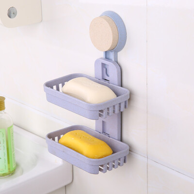 

sucking disc double-deck soapbox waterlogging caused by excessive rainfall Suction wall toilet hanging originality bathroom Soap r