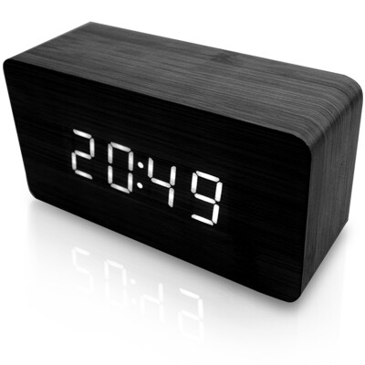 

Innov alarm clock voice control three groups creative large screen alarm clock Black