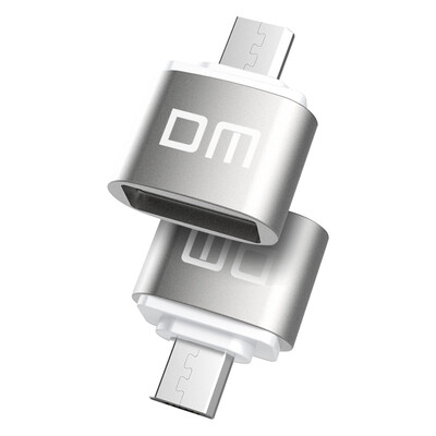 

DM USB switch to OTG adapter OTG-B Micro USB OTG converter head Android universal data charging cable adapter pink