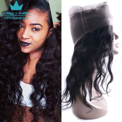 

360 Lace Virgin Hair 8A Indian Virgin Hair Indian Body Wave Pre Plucked 360 Lace Frontal Natural Hairline with Baby Hair