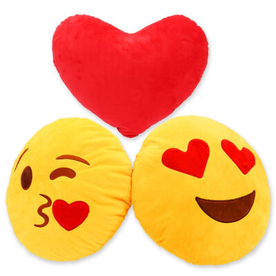 

Emoji Large Cushion Pillow, Set of 3