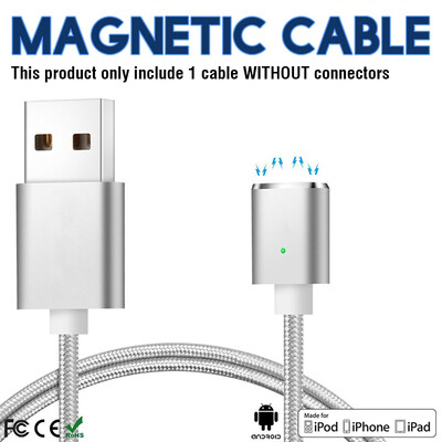 

Keymao Magnetic Phone kabel data with 1 Holder Pack for iPhone iPad Samsung（Just one line No connector）