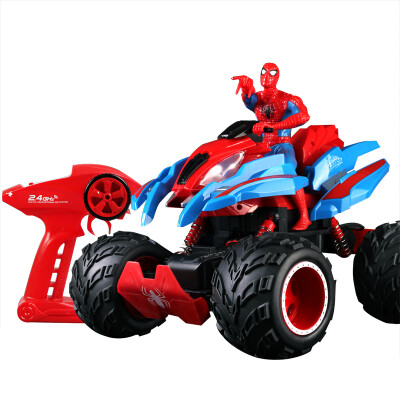 

New Qida Spider-Man four-wheel drive high-speed climbing car rechargeable remote control car children fall-resistant toys M009