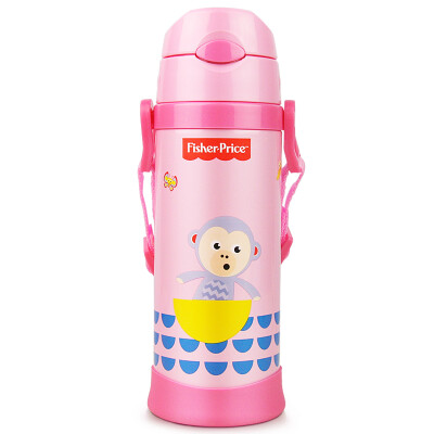 

Соединенных Штатов Fisher-Price Детская нержавеющая сталь кружки соломенной изоляции горшок мальчики и девочки чашка воды 420ml зеленый