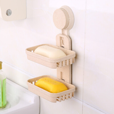 

sucking disc double-deck soapbox waterlogging caused by excessive rainfall Suction wall toilet hanging originality bathroom Soap r