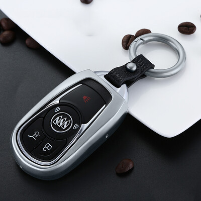 

Digaren Buick special metal key shell brand new LaCrosse Angkewei GL8 fat head fish car key package key set leather key ring modified mens womens local gold