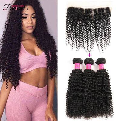 

10A Brazilian Deep Wave Virgin Hair 100% Brazilian Human Hair Weave 3 Bundles with Closure Cheap Brazilian Curly Virgin Hair Brazi