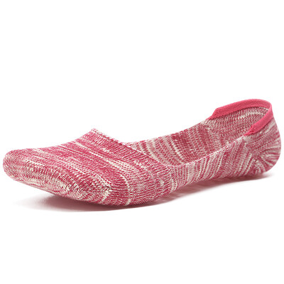 

Bejirog ladies boat socks invisible socks ladies cotton socks casual color yarn rose socks 6 pairs of code