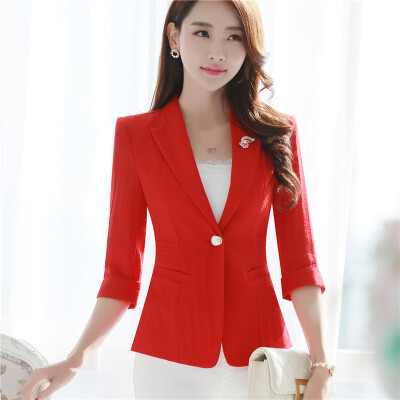 

Blazer Female Outerwear Formal Jacket Coat 2017 Spring Autumn Women Suit Slim Design Women Green Blazer Suit Plus Size Clothing