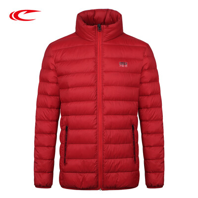 

SAIQI Light Sports Down Мужчины Женщины 2017 Зимняя модная стойка Воротник Короткая теплая Ультра Утка вниз Куртка Верхняя одежда