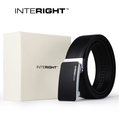 

INTERIGHT men’s leather belt, automatic buckle