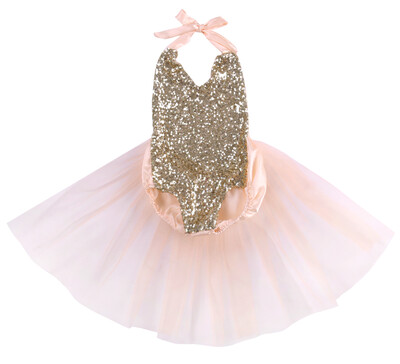 

Summer Baby Girls Sequins Bodysuit Romper Sunsuit Outfits Dress Clothes 0-24M UK