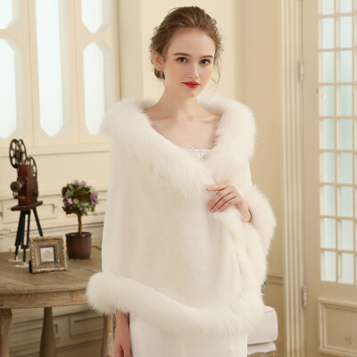 

Bridal Wedding shawl lengthening thickening wedding shawl large winter wedding warm winter