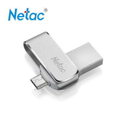 

Langke (Netac) U380 32G мини-роторный телефон двойной интерфейс флэш-накопитель серебристый металлик