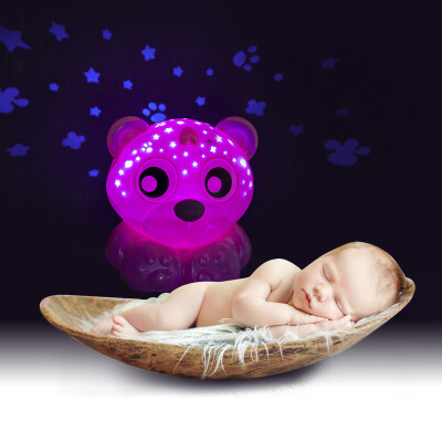 

Playgro sent Gao Le puzzle comfort toys baby infant 30-minute cycle color lights sleep bears pink mute starry pattern Australian imports