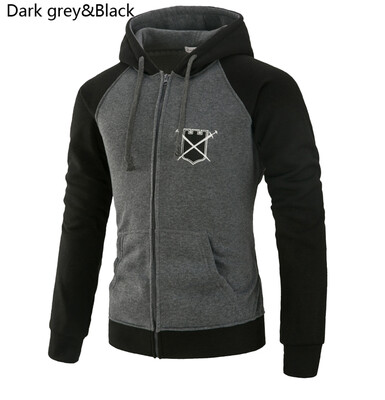 

Brand 2017 Hoodie Cardigan Zipper Spell Color Hoodies Men Fashion Tracksuit Male Sweatshirt Off White Hoody Mens Purpose Tour