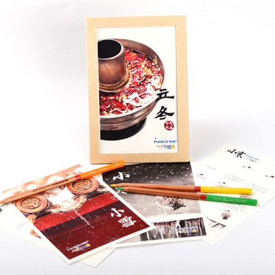

Marco JCO JQ24-03 24 solar-powered theme color lead hand-painted creative manual winter articles Lidong - big cold