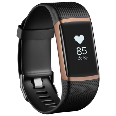 

Happy heart ziva plus heart rate bracelet sports bracelet precision heart rate monitoring 50 meters waterproof 60 days life full touch large screen USB flash drive smart hand ring pedometer burning color