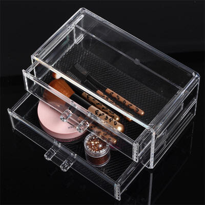 

Melody transparent drawer type cosmetics storage box combination makeup box storage cabinet chest of drawers