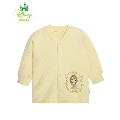 

Jingdong delivery Disney Disney baby clothing winter warm thickening men&women before the baby button 154S676 light yellow 100cm