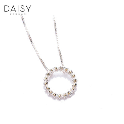 

Британский DAISY LONDON ручной мини ромашка кольцо 925 серебряное ожерелье
