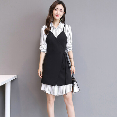 

Markentsee 2017 new women's autumn fashion Korean temperament elegant trend sweet leisure casual dress skirt yzOMN9168 picture color M
