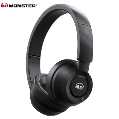 

Monster Clarity Clarity earrings headset wireless Bluetooth headset mobile phone with headphones fashion out of the street music headphones black