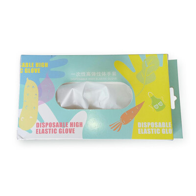 

CK-Tech CKS-PE901 disposable high-elastic gloves sanitary oil-proof thick food grade TPE catering household gloves transparent gloves 100 L code