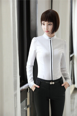 

Autumn Winter Elegant Slim Fashion Blue Long Sleeve Blouses Shirts Ladies Office Work Wear Blouse Blusas Female Tops Clothes