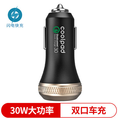 

Прохладный Coolpad QC3.0 9V12V Dual USB Автомобильного зарядное устройство быстрой зарядка смартфоны один для два автомобильных зарядного устройства автомобильного зарядного устройства