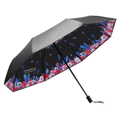 

NELLO NIELLO sunshade sunshade sun umbrella anti-UV vinyl black umbrella double three fold umbrella N834001