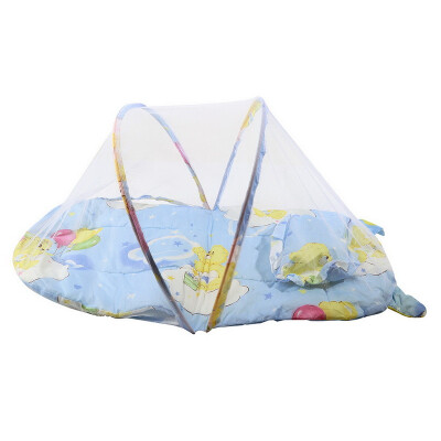 

Foldable New Baby Cotton Padded Mattress Pillow Bed Mosquito Net Tent