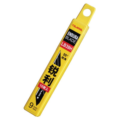 

Tajima 1102-0408 Small 9mm30° Sharp Angle Artist Blade 10 Piece LB39H