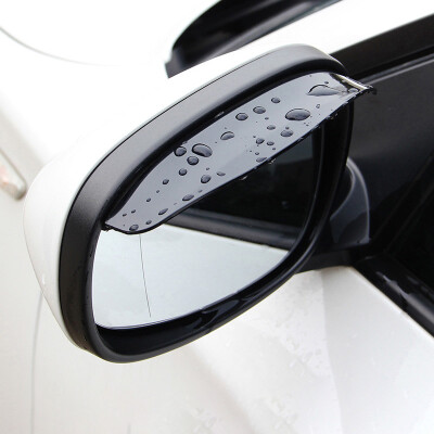 

KOOLIFE Side Door Rearview Mirror Rain Eyebrow KOOLIFE Universal Black 2 PCs Board Guard Cover Sun Visor Shade Shield