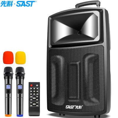 

SST ST-1702W 15-inch Outdoor Lever Speaker with Wireless Microphone Square Dance Speaker Portable High Power Amplifier