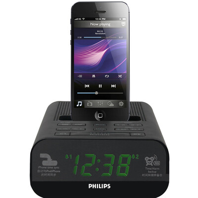 

Philips (PHILIPS) AJ3275DZ компании Apple iPhone6S / 6Plus / 5S зарядного устройства базы музыки аудио спикер сигнализация / часы / FM радио черные