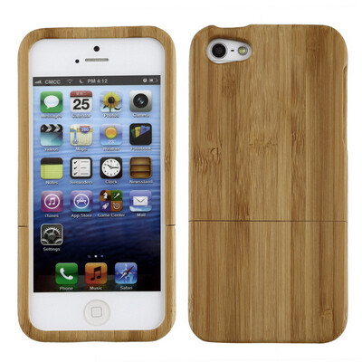 

Натуральный Бамбук деревянный Чехол для iPhone 5 5С