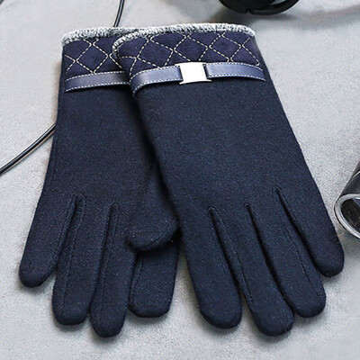 

Cashmere gloves winter plus velvet thick wool warm gloves outdoor touch gloves